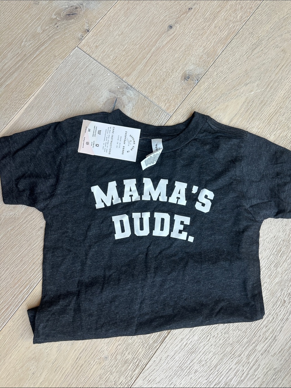 Mama's Dude Kids Graphic Tee - Black